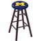 Holland Bar Stool Co Oak Bar Stool, Dark Cherry Finish, Michigan Seat RC30OSDC - alternate 1